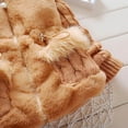 thumbnail image 4 of CPNG Girl Winter Dress Coats Knited Fur Outerwear Coats Snowsuit Clothing Warm Fleece Lined Lightweight Parka Snow Puffer Down Jacket with Hooded, 4 of 4