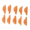 thumbnail image 4 of 5 pares de almohadillas reutilizables para permanente de pestañas, de silicona suave y naranja, para maquillaje de belleza., 4 of 14
