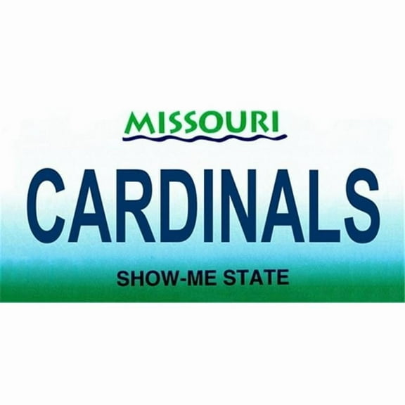 LP-2094 Missouri State Background License Plates- Cardinals