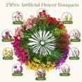 thumbnail image 2 of Flores artificiales ShareConn para decoración de exteriores, 24 unidades, 2 of 9