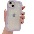 thumbnail image 6 of for iPhone Case,Cute Water Wave Shape Frame Clear Camera Lens Protection Soft Shockproof Phone Case (Yellow,iPhone 11), 6 of 6