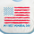 thumbnail image 4 of Inktastic My 1st Memorial Day American Flag Boys or Girls Baby Bib, 4 of 4