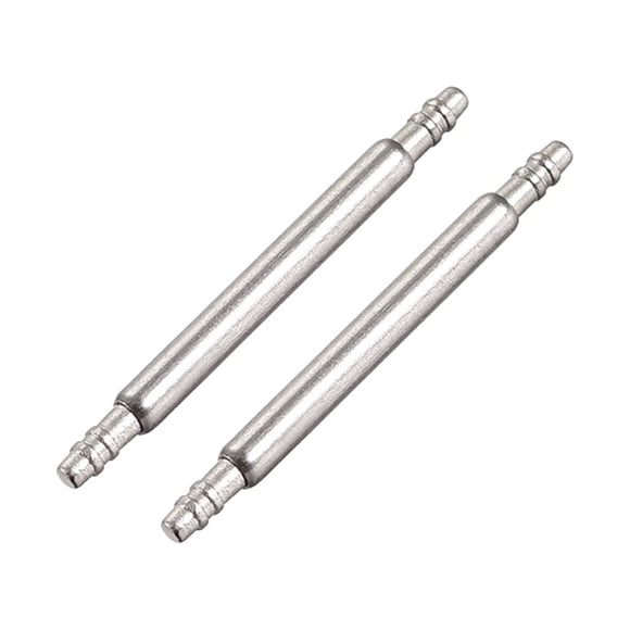 Uxcell Pasadores de Resorte de 15 mm x 1.5 mm Doble Fleco de Acero Inoxidable 316 Reemplazo de Pasadores para Correa de Reloj 2 Piezas