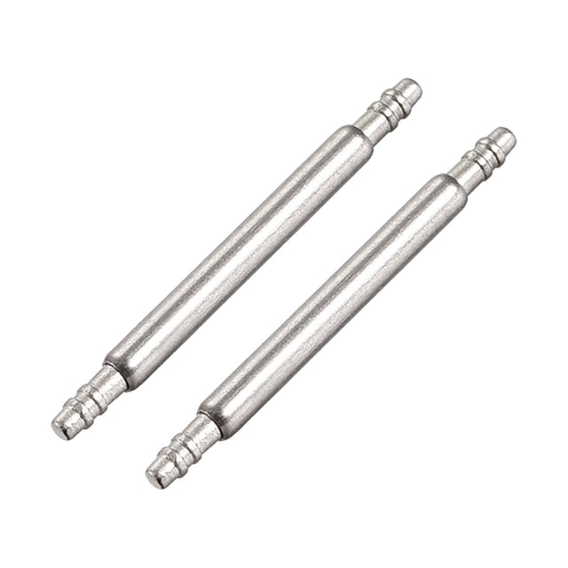 Uxcell Pasadores de Resorte de 15 mm x 1.5 mm Doble Fleco de Acero Inoxidable 316 Reemplazo de Pasadores para Correa de Reloj 2 Piezas