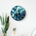 thumbnail image 4 of 14 Inch Wall Clock Battery Operated Silent Clock Decorative for Office, Kitchen, Outdoor, Living Room，Unicorn with Wings Painting, 4 of 4