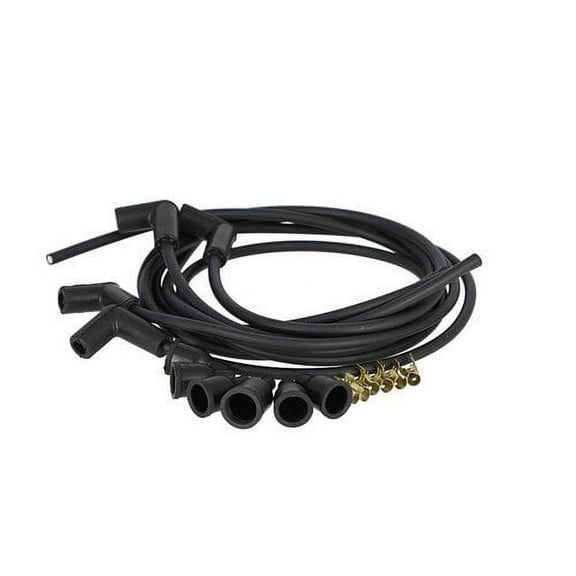 Spark Plug Wire Set - 4 Cylinder - Copper Core - 90 Degree Boots fits John Deere fits Case fits International fits Massey Ferguson fits Ford