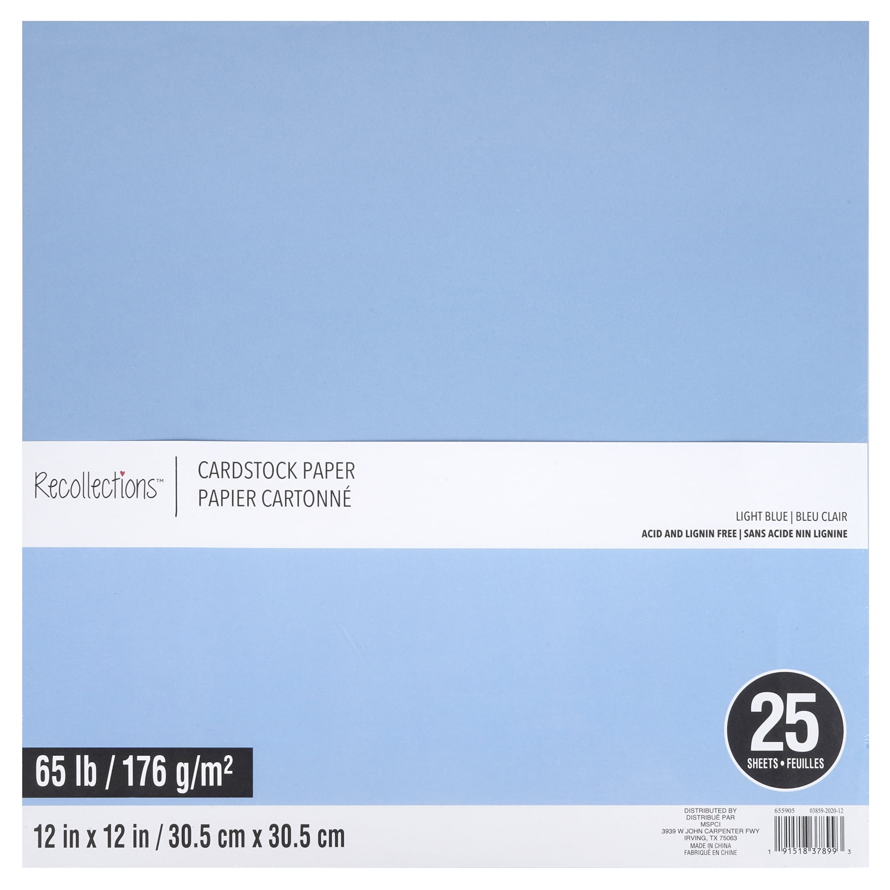 Recollections 12" x 12" Cardstock Paper, 12 Packs: 25 ct. (300 total)