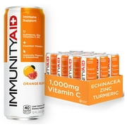 LIFEAID IMMUNITYAID Support Blend, Echinacea, Zinc, Astragalus and Vitamin C, IMMUNITY AID, 144 Fl Oz (Pack of 12)