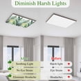 thumbnail image 5 of Tropical Plants Magnetic Fluorescent Light Covers for Ceiling Lights 2x4 Feet, Country Summer Green Palm Leaves Office Classroom Kitchen Drop Ceiling Light Covers Lighting Filters Shade Panel 2 Packs, 5 of 9