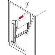 Hafele Stepfix 2-Step Folding Stool - Anthracite, 330 lbs, Compact