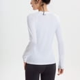 thumbnail image 7 of Generic Women's Lightweight Workout Shirts Fall Winter Long Sleeve Sport Gym Yoga Jogger Plain Tee Shirt Tops 2026 Regular Fit, 7 of 7