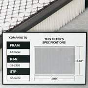 Super Tech 1250 Engine Air Filter, Replacement Filter for Ford