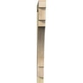 thumbnail image 2 of Ekena Millwork 4"W x 40"D x 48"H Merced Block Rough Sawn Bracket, Douglas Fir, 2 of 4