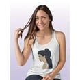thumbnail image 2 of Heavenly Hair Iii. Racerback Tank Women -Annie Warren Designs, Female Medium, 2 of 4