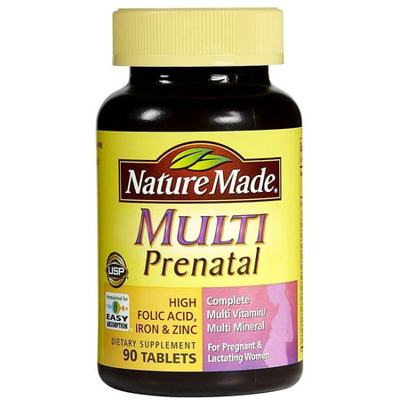 Multi Prenatal Tabs, 90 ct (Packaging may vary)Daily nutritional support before and during pregnancy By Nature