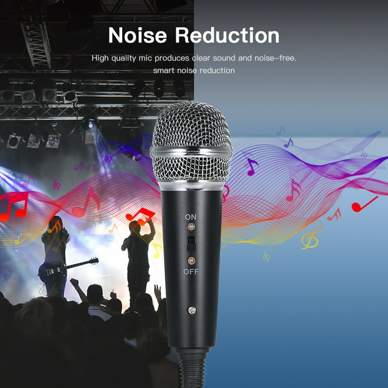 Microphone,Microphone karaoké à prise Jack 3.5 MM, en métal