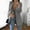 Gray, variant on purcolt Women's Plus Size Casual Solid Long Blazers Open Front Long Sleeve Lapel Pocket Work Office Blazer Jackets Business Blazer Oversized Cardigan Overcoat Suit