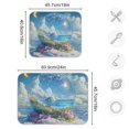 thumbnail image 4 of Yayeee Dish Drying Mat for Kitchen Counter 18"x24" Microfiber Absorbent Pad, Crystal Ocean, 4 of 7