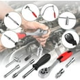 thumbnail image 5 of 46pcs,1-4 Inch Drive Box End Socket Set | Metric Ratchet Wrench Set With 4-14mm Cr-V Socket | S2 Bit, Extension Bars, Mechanic Tool Kits For Household Auto Repair, Chrome Vanadium Steel, 5 of 5