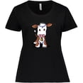 thumbnail image 3 of Inktastic Little Brown Cow Women's Plus Size T-Shirt, 3 of 5