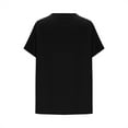 thumbnail image 6 of Sakmal Maternity Funny T Shirts Crew Neck Peplum Oversized Short Sleeve Tops Casual Loose Black T-Shirts Workout Tops For Women, 6 of 8