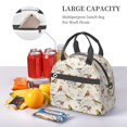 thumbnail image 5 of Naloa Little Birds Print Lunch Bag for Women & Men Insulated Lunch Box or Cooler Lunch Tote Bags for Work, Travel, Outdoor, 5 of 5
