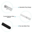 thumbnail image 4 of Unique Bargains 1.2M/4ft Telescopic Handheld Flagpoles, 3Pcs Teachers Pointer Stick Black, 4 of 7