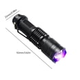 thumbnail image 3 of Linterna LED UV Con Zoom Mini Lámpara UV 395/365 Nm Inspección Herramienta Detectora Manchas Orina para (luz Púrpura 365) Púrpura 365, 3 of 9