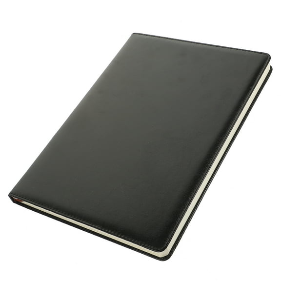 MLINS  Lined Paper A4 Notebooks College Ruled Mini Notepads Bulk Clipboard with Storage Work Black