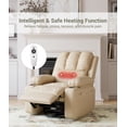 thumbnail image 4 of Recliner Chair with Massage and Heat, 360° Swivel Rocking Chair with Side Pockets, Cup Holders & USB Port, 4 of 6