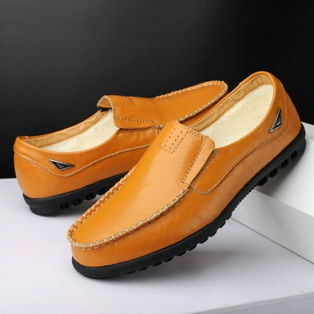 

Spring and Autumn men‘s casual shoes plus size loafers British cowhide loafers trendy men‘s shoes trendy delivery
