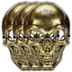 thumbnail image 1 of Caretas de Calaveras VentDepot SkullGold 3Pzas 16x24.5cm Poliéster Oro, 1 of 3
