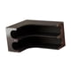 thumbnail image 1 of Estante esquinero de 2 niveles, organizador elegante, ahorra espacio, soporte de exhibición multiusos negro, 1 of 9