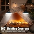 thumbnail image 3 of Camping Fan with LED Lantern, USB Rechargeable Waterproof Tent Fan with Hanging Hook Magnet Survival Kits for Indoor Outdoor Hiking Car Office Desk Outdoor Emergency Power Outage, 3 of 8
