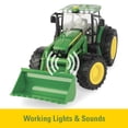 thumbnail image 3 of Tractor de juguete John Deere 6210R con cargador y esparcidor, 3 of 7