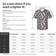 thumbnail image 3 of KLL Men's Hawaiian Shirt Short Sleeve Button Down Beach Shirts-Panda And Glasses, 3 of 5