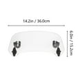 thumbnail image 2 of unbranded Motor Bike Windshield Motorbike Decoration 36X15.2cm, 2 of 8