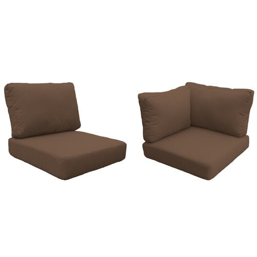 High Back Cushion Set for CAPECOD-08b in Cocoa