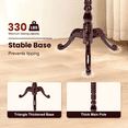 thumbnail image 5 of Solid Wood Coat Rack – 73" Freestanding Coat Racks Stand with 14 Hooks and Stable Base for Coats, Hats, Scarves, Adjustable Height Modern Wooden Hall Tree for Entryway, Bedroom, Office, Home, 5 of 8