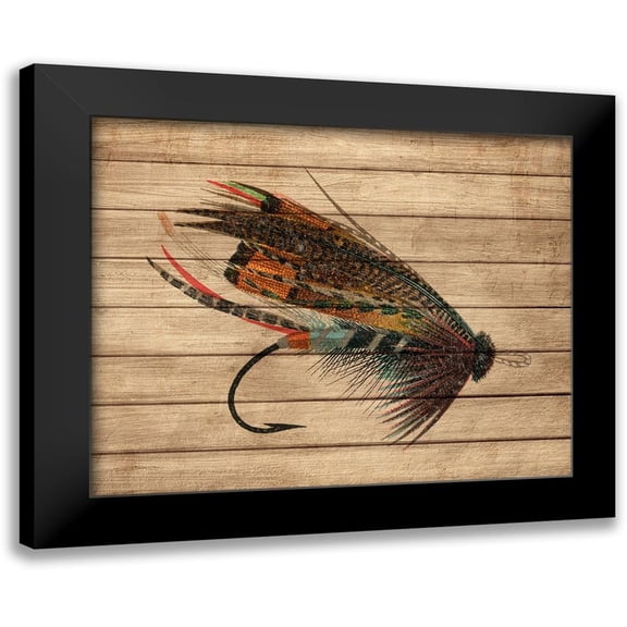 Allen, Kimberly 14x12 Black Modern Framed Museum Art Print Titled - Fly Fishing 2