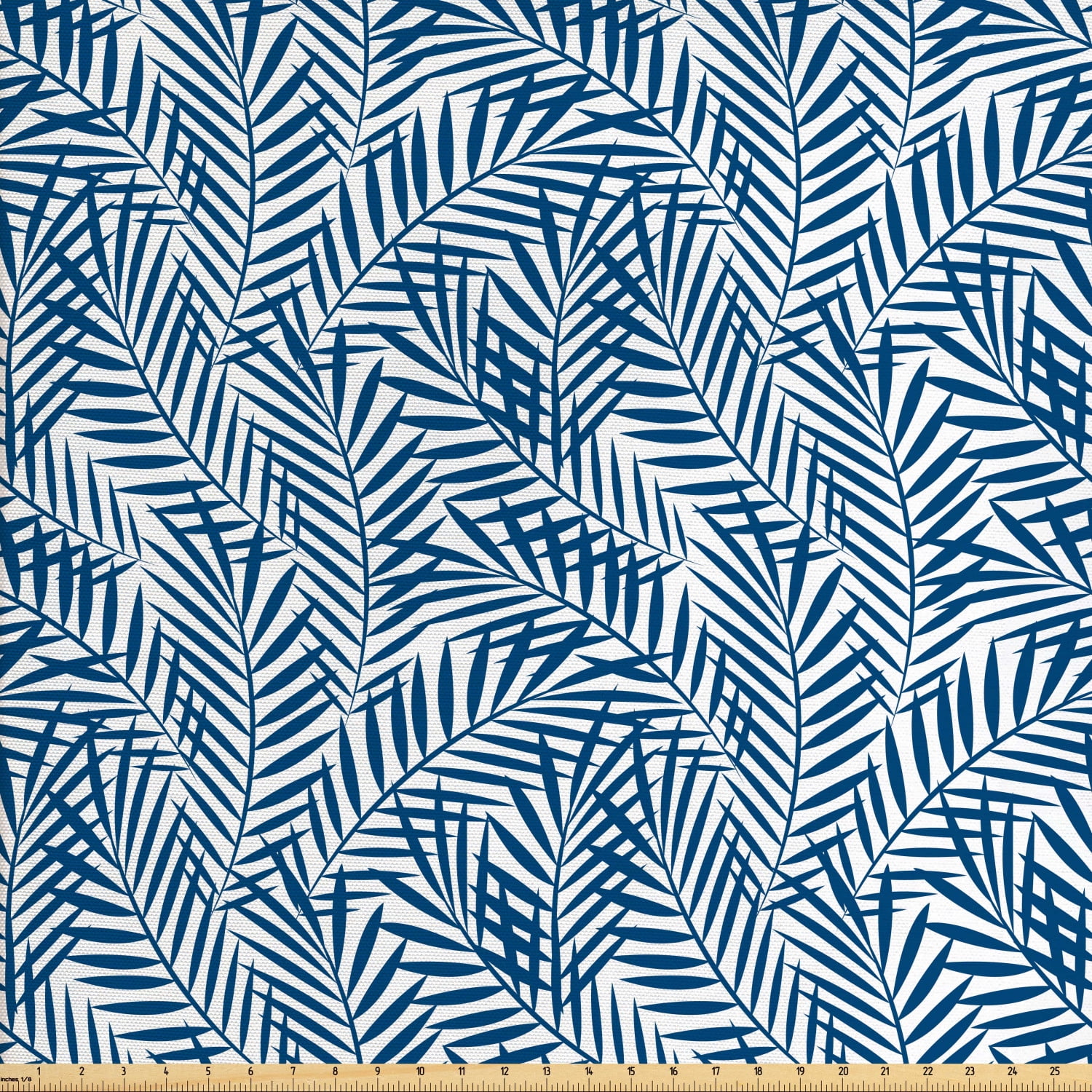 Navy Blue Fabric by The Yard, Tropical Rainforest ...