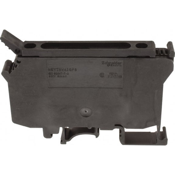 Schneider NSYTRV42SF6 1Pole 500 Volt/10 Amp, DIN Rail Mount Fused Terminal Block