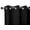 Black, variant on 55" Tall Grommet Blackout Solid Poplin 56" Wide Curtain