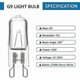 thumbnail image 2 of 2700K G9 Halogen Bulb 28W 230V 370LM Dimmable, 2 of 4