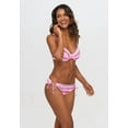 thumbnail image 4 of LASCANA Women's Printed Crochet Underwire Bikini Swimsuit Top Bra Sizing Crochet Detail, 4 of 6