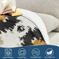 thumbnail image 4 of Yayeee Throw Blanket for Couch Soft Warm 50" x 60" Sofa Chair Bed Decoration, White and Black, 4 of 7