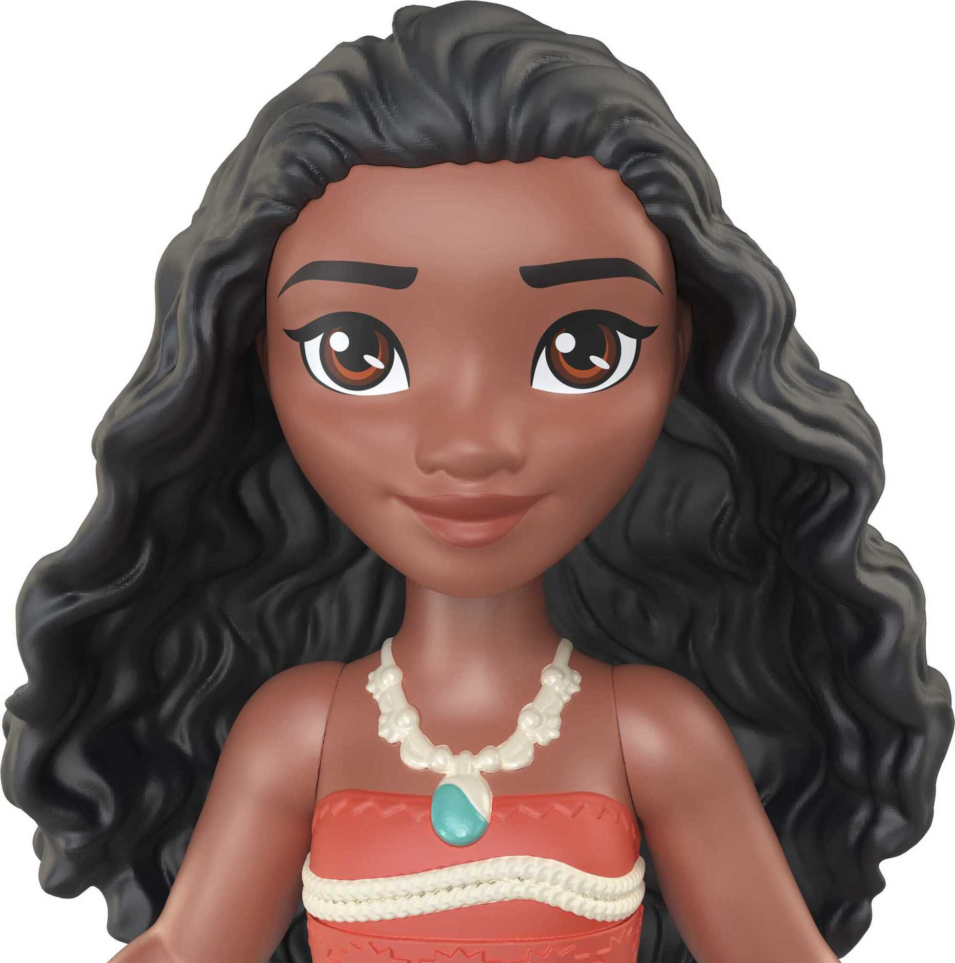 Disney Princess Moana Small Doll, Brown Hair & Brown Eyes, Signature 2-Piece Look - image 4 of 6