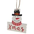 thumbnail image 1 of Christmas Decor Wooden Christmas Tree Snowman Wood Chip Pendant Colorful Wood Chip Christmas Ornament Pendant 10pcs Fall Decorations for Home Clearance on Clearance, 1 of 2