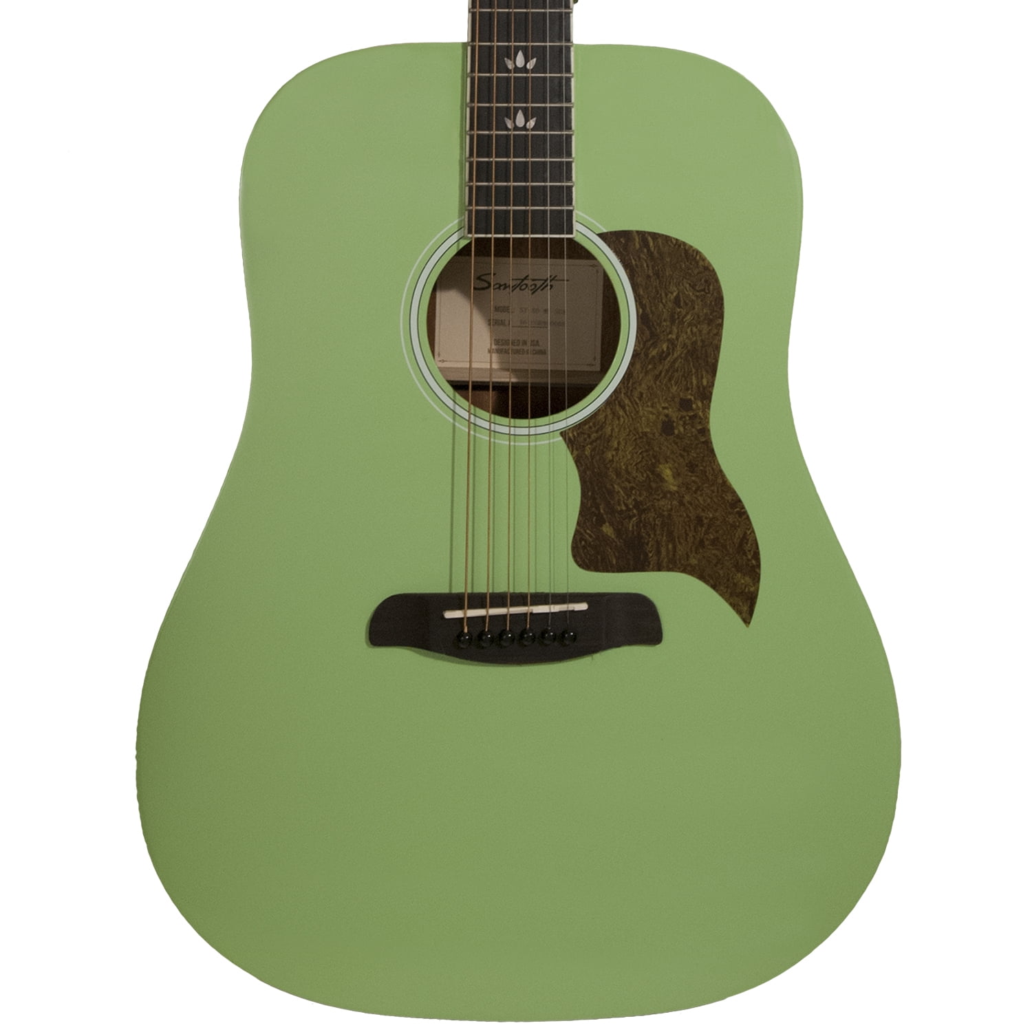 ST-AD-MV-SGR-KIT-3 Sawtooth 6 String Modern Vintage Acoustic Dreadnought with ChromaCast Accessories Surf Green 