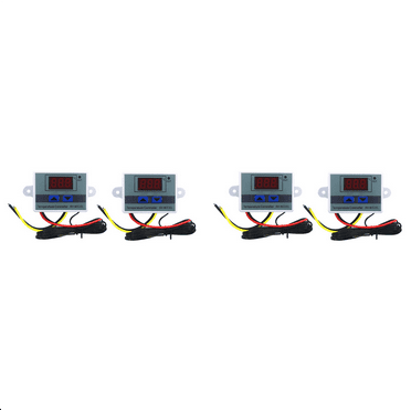 4Pcs 110-220V Ac Digital Led Temperature Controller Xh-W3001 for Incubator Cooling Heating Switch Thermostat Sensor